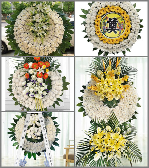 河南信阳浉河区车站街道花圈速递
